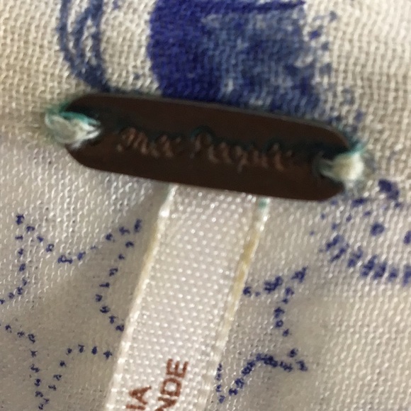 Free People blue/white floral oversized poet’s blouse/tunic M - Picture 7 of 10